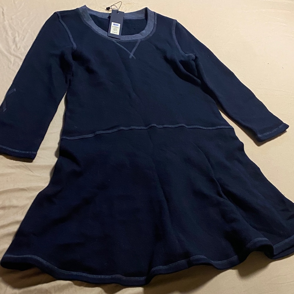 Rachel Zoe Navy Blue Long-Sleeve Casual Dress